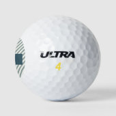 Golf Ball Green Stripes met naam Golfballen (Logo)