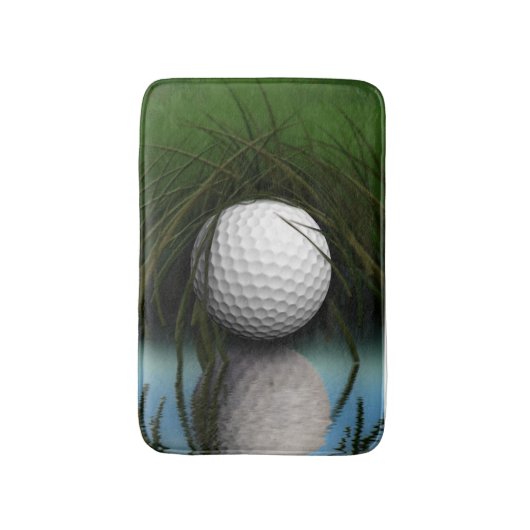 Golf Ball Hiding in Grass Sports Humor Badmat (Voorkant Verticaal)