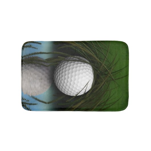 Golf Ball Hiding in Grass Sports Humor Badmat (Voorkant)
