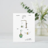 GOLF BALL HOLDER PATENT 1940 - Briefkaart (Staand voorkant)
