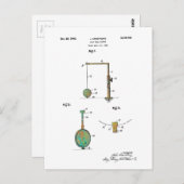 GOLF BALL HOLDER PATENT 1940 - Briefkaart (Voorkant / Achterkant)