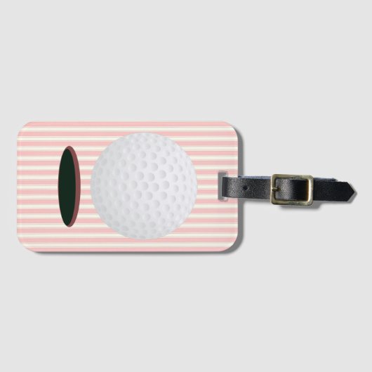 Golf Ball & Hole Bagagelabel (Voorkant (horizontaal))