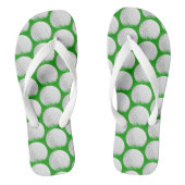 Golf Ball in Grass Pattern Teenslippers (Voetbed)