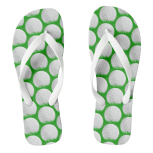 Golf Ball in Grass Pattern Teenslippers