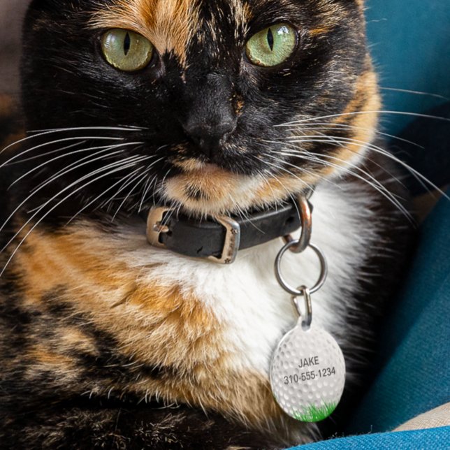 Golf Ball in Grass Personalized Huisdierpenning (Creator heeft geüpload)