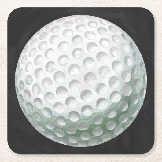 Golf Ball Kartonnen Onderzetters (Voorkant)