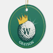 Golf Ball Keramisch Ornament (Links)