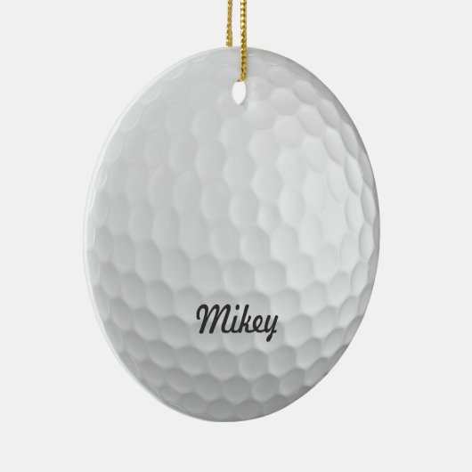 Golf Ball  Keramisch Ornament (Rechts)