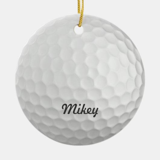Golf Ball  Keramisch Ornament (Voorkant)