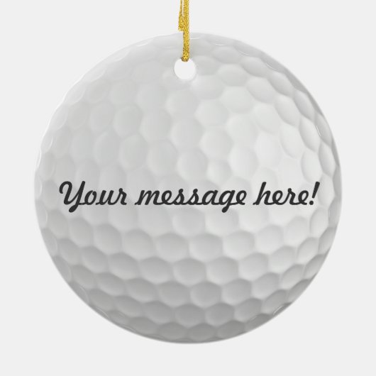 Golf Ball  Keramisch Ornament (Achterkant)