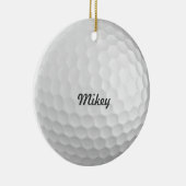 Golf Ball Keramisch Ornament (Rechts)