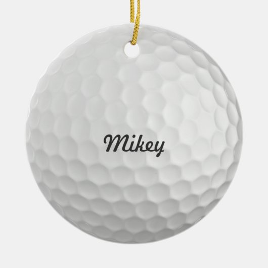 Golf Ball Keramisch Ornament (Voorkant)