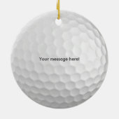 Golf Ball Keramisch Ornament (Achterkant)
