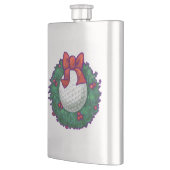 Golf Ball Kerstmis Heupfles (Links)