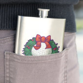 Golf Ball Kerstmis Heupfles (Voorbeeld)