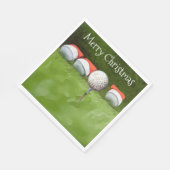 Golf Ball Kerstmis met veel Ball golfer Servet (Hoek)