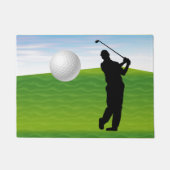 Golf Ball komt naar je toe Deurmat (Voorkant)