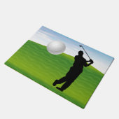 Golf Ball komt naar je toe Deurmat (Schuin)
