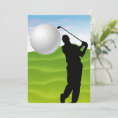 Golf Ball komt naar je toe Kaart (Staand voorkant)