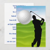 Golf Ball komt naar je toe Kaart (Voorkant / Achterkant)