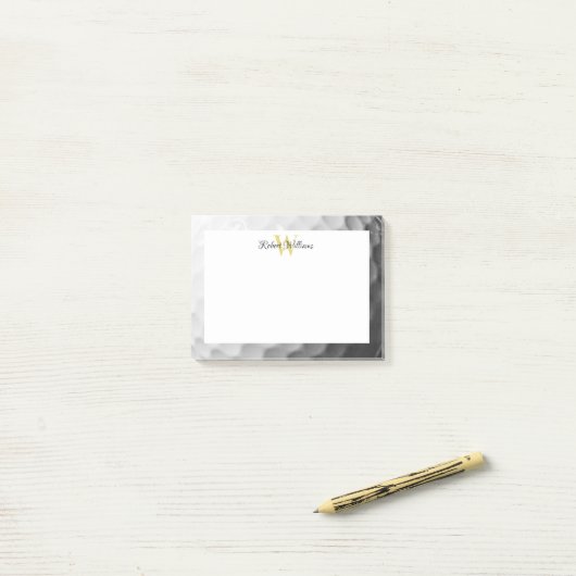 Golf Ball look Monogram op maat Post-it® Notes (Op bureau)