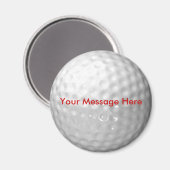 Golf Ball Magnet - voeg je bericht toe (Voorkant / Achterkant)