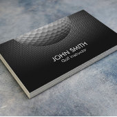 Golf Ball Metal Background Professional Golf Visitekaartje