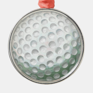 Golf Ball Metalen Ornament