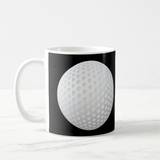Golf Ball-Mok Koffiemok (Links)