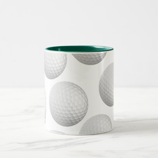 Golf Ball-Mok Tweekleurige Koffiemok (Center)
