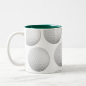 Golf Ball-Mok Tweekleurige Koffiemok (Links)