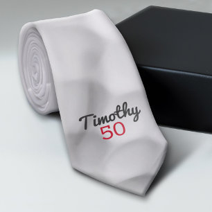 Golf Ball Monogram - Afdrukken met naam en nummer Stropdas