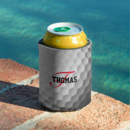 Golf Ball Monogram Gepersonaliseerd Blikjeskoeler