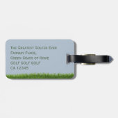 Golf Ball Monogram Golf Bags Bagagelabel (Achterkant horizontaal)