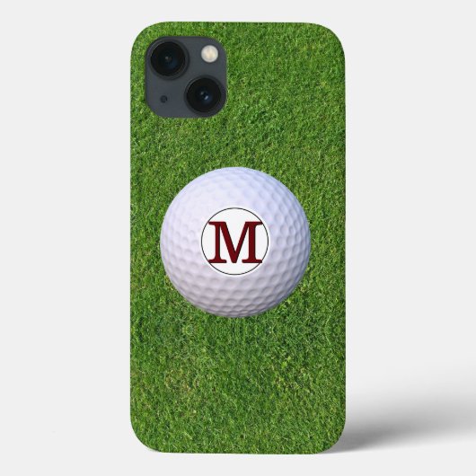 Golf ball Monogram Greens Turf Golfer Case-Mate iPhone Case (Achterkant)