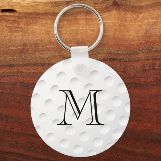 Golf Ball Monogram Sleutelhanger (Voorkant)