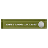 Golf Ball-naamplaat op het bureau Naambordje (Voorkant)