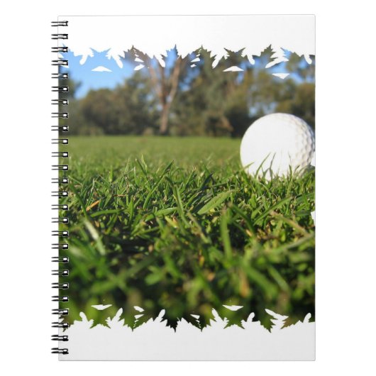 Golf Ball on Course Notebook Notitieboek (Voorkant)