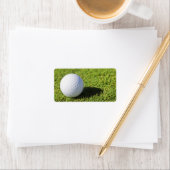 Golf Ball on Green Grass Course - Gepersonaliseerd Etiket (Insitu)