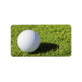 Golf Ball on Green Grass Course - Gepersonaliseerd Etiket (Voorkant)