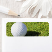 Golf Ball on Green Grass Course - Gepersonaliseerd Etiket (Insitu)