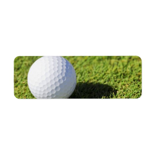 Golf Ball on Green Grass Course - Gepersonaliseerd Etiket (Voorkant)