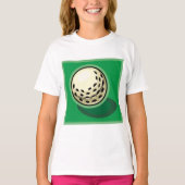 Golf Ball on Green T-shirt (Voorkant)