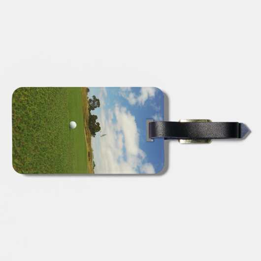 Golf Ball on the Green Bagagelabel (Achterkant horizontaal)