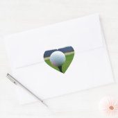 Golf Ball op een golfbaan in een berg Hart Sticker (Envelop)