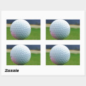 Golf Ball op een golfbaan in een berg Rechthoekige Sticker (Vel)