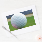 Golf Ball op een golfbaan in een berg Rechthoekige Sticker (Envelop)