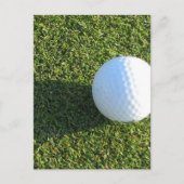 Golf Ball op Golf Green Briefkaart (Voorkant)