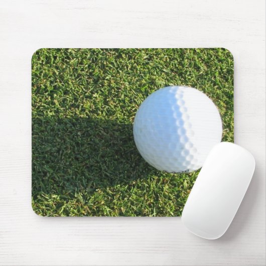Golf Ball op Golf Green Muismat (Met muis)