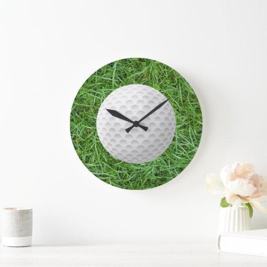Golf Ball op Grass Grote Klok (Huis)